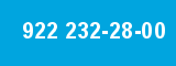 922 232-28-00